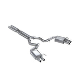16-20 Ford Mustang Shelby GT350 / GT350R 5.2L V8 MBRP S7201304 3in Dual Quad Split Rear Outlet Cat Back T304 Exhaust