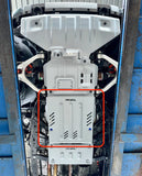 24-25 Ford Ranger / 21-25 Bronco 4DR Rival 2333.1886.3.6 Aluminum Transmission Skid Plate