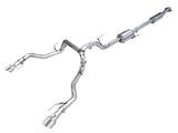 21-26 Ford F-150 2.7L/3.5L/5.0L AWE Tuning 3015-32402 0FG Exhaust Resonated Cat-Back w/ Bumper Cutouts - Chrome Silver Tips