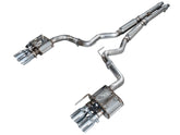 18-23 Ford Mustang GT 5.0L AWE Tuning 3025-42550 SwitchPath Cat-back Exhaust - Chrome Silver Tips