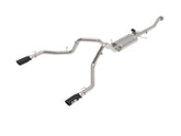 21-26 Ford F-150 Tremor 3.5L V6 / 5.0L V8 aFe 49-33160-B Gemini XV 3 IN 304 Stainless Steel Cat-Back Exhaust System w/ Dual Black Tip