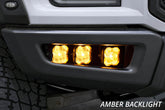17-20 Ford Raptor Diode Dynamics DD6366 SS3 LED Fog Light Kit - Yellow Pro