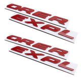 20-26 Ford Explorer UPR AMP-83680-001 Lower Door Replacement Letters Red