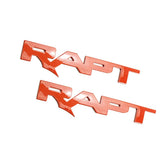 22-26 Ford Bronco Raptor UPR 85120-006 ABS Emblem Hood Inserts Letters Pair AMP