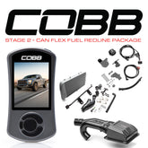 COBB Tuning 0050020SL-TCM-RED-FF Stage 2 + CAN Flex Fuel Redline Carbon Fiber Power Package Silver with TCM for 17-20 Ford F-150 Raptor Ecoboost