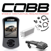 COBB Tuning 0050S20SL-RED-FF Stage 2 + CAN Flex Fuel Redline Carbon Fiber Power Package Silver (Factory Location Intercooler) for 17-20 Ford F-150 Raptor Ecoboost