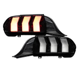 24-25 Ford Mustang Form Lighting FL0087 Sequential LED Tail Lights Clear (Pair)