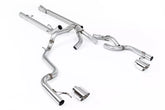 21-26 Ford F-150 SuperCrew 3.5 V6 Ecoboost 5.5ft Bed (Tremor Models) Milltek Sport Race Cat-Back with Dual Outlet