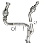 24-25 Ford F-150 3.5L EB CV Fabrication FF352425CDP-1 Stainless Steel Catted Downpipes