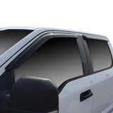 15-25 Ford F-150 Westin 72-37444 SuperCrew Wade Slim Wind Deflector 4pc - Smoke