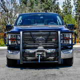 21-25 Ford F-150 Westin 57-94065A 304 Stainless Steel HDX Winch Mount Grille Guard-Black