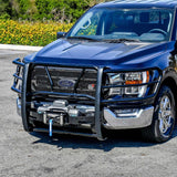 21-25 Ford F-150 Westin 57-94065A 304 Stainless Steel HDX Winch Mount Grille Guard-Black
