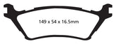15-20 Ford F-150 2.7L / 17-21 Raptor EBC DP41891R Twin Turbo Yellowstuff Rear Brake Pads