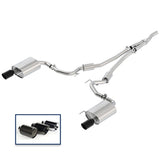 15-23 Ford Mustang I4 2.3L Ecoboost Ford Racing M-5200-M4SBA Cat-Back Sport Exhaust System w/Black Chrome Tips