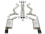15-17 Ford Mustang GT V8 5.0L/V6 3.7L aFe 49-33072-1B MACHForce XP 3in 304 SS Cat-Back Exhausts w/ Black Tips