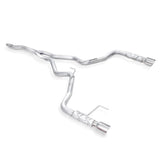 15-17 Ford Mustang I4 2.3L Stainless Works M15ECB 2-1/2in Catback Retro Chambered Mufflers Factory Connection