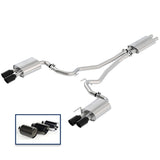 18-23 Ford Mustang Gt 5.0L Ford Racing M-5200-M8TBA Cat-Back Touring Exhaust System w/Black Chrome Tips