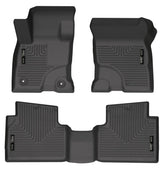 22-23 Ford Maverick(No Fit Hybrid) Husky Liners 95051 Weatherbeater Front & 2nd Seat Floor Liners-Black
