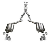 18-23 Ford Mustang GT Convertible Corsa Performance 21047 w/o Active Valves Sport Cat-Back w/ Polished 4in Tips