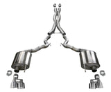 18-23 Ford Mustang GT Convertible Corsa Performance 21047 w/o Active Valves Sport Cat-Back w/ Polished 4in Tips