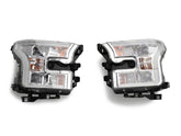 15-17 Ford F-150 Raxiom T542715 Projector Headlights w/ LED Accent-Chrome Housing(Clear Lens)