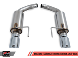 15-23 Ford Mustang V6 2.3L EB AWE Tuning 3015-32086 S550 Axle-back Exhaust - Touring Edition (Chrome Silver Tips)