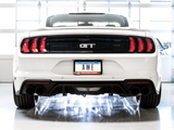 18-23 Ford Mustang GT AWE Tuning 3015-43106 (S550) Cat-back Exhaust-Touring Edition(Quad Diamond Black Tips)