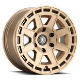 04-23 Ford F-150 / 17-23 Raptor ICON 3217856350BS Compass 17x8.5 6x135 6mm Offset 5in BS Satin Brass Wheel