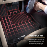 18-23 Ford Expedition Max 3D Maxpider L1FR14801509 Custom Fit Kagu Floor Mat R1 R2 R3 Black