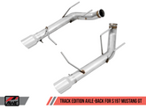 11-14 Ford Mustang V8 5.0L AWE Tuning 3020-32040 S197 Axle-back Exhaust - Track Edition (Chrome Silver Tips)