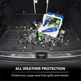 3D MAXpider 2020-2022 Ford Explorer Kagu Cargo Liner - Black Floor Mats - Rubber 3D MAXpider