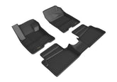 3D MAXpider 2022 Ford Maverick Hybrid Kagu 1st & 2nd Row Floormat - Black Floor Mats - Rubber 3D MAXpider
