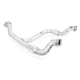 15-17 Ford F-150 V6 2.7L Stainless Works FT15ECODPCAT Downpipe 3in High-Flow Cats Y-Pipe Factory Connection