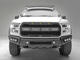 17-20 Ford Raptor aFe 79-21001L Power Scorpion Complete Replacement Grille Tread Design Black w/ LED Lights w/o Front-Facing Camera