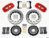 05-14 Ford Mustang Wilwood 140-10830-DR AERO6 Big Brake Front Brake Kit - Drilled, Red