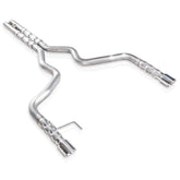 15-17 Ford Mustang GT V8 5.0L Stainless Works M15CB 3in Catback H-Pipe Retro Chambered Mufflers 2-1/2in Cores