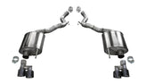 18-23 Ford Mustang GT V8 5.0L Corsa Performance 21050BLK Convertible w/o Active Valves Sport Axle-Back w/ Black PVD 4in Tips