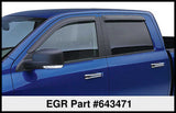 15-25 Ford F-150 4 Door Extended Cab Pickup EGR 643471 Tape-On Window Visors - Set of 4