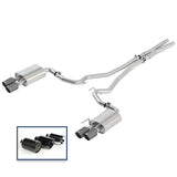18-23 Ford Mustang GT 5.0L Ford Racing M-5200-M8SFA Cat-Back Sport Exhaust System w/ Quad Carbon Fiber Tips