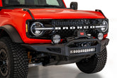 21-23 Ford Bronco Addictive Desert Designs F230181060103 Rock Fighter Winch Front Bumper - Hammer Black