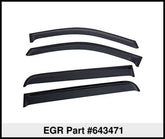 15-25 Ford F-150 4 Door Extended Cab Pickup EGR 643471 Tape-On Window Visors - Set of 4