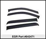 15-25 Ford F-150 4 Door Extended Cab Pickup EGR 643471 Tape-On Window Visors - Set of 4