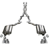 18-23 Ford Mustang GT Convertible Corsa Performance 21048 w/o Active Valves Xtreme Cat-Back w/ Polished 4in Tips