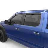 15-25 Ford F-150 / 17-23 Ford Raptor EGR 573475 In-Channel Window Visors - Set of 4 - Matte