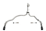 21-24 Ford F-150 5.0L V8 Corsa Performance 21146BLK 3in Xtreme Cat-Back Dual Rear Exit - Black PVD