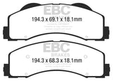 15-20 Ford F-150 V6 2.7L / 17-20 Raptor V6 3.5L EBC ED93034 Extra Duty Front Brake Pads