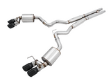 18-23 Ford Mustang GT AWE Tuning 3015-43106 (S550) Cat-back Exhaust-Touring Edition(Quad Diamond Black Tips)