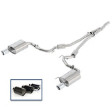 15-23 Ford Mustang I4 2.3L Ecoboost Ford Racing M-5200-M4SCA Cat-Back Sport Exhaust System w/Chrome Tips