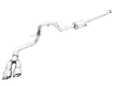 21-25 Ford F-150 AWE Tuning 3015-22067 0FG Dual Side Exit Cat-Back Exhaust- 4.5in Chrome Silver Tips