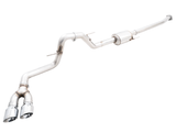 21-26 Ford F-150 AWE Tuning 3015-22067 0FG Dual Side Exit Cat-Back Exhaust- 4.5in Chrome Silver Tips